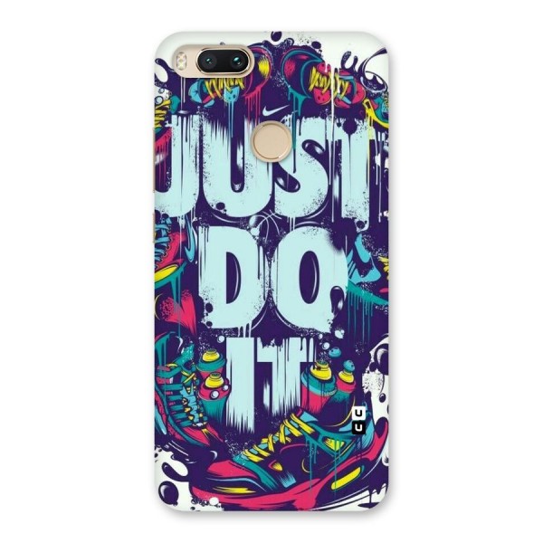 Do It Abstract Back Case for Mi A1