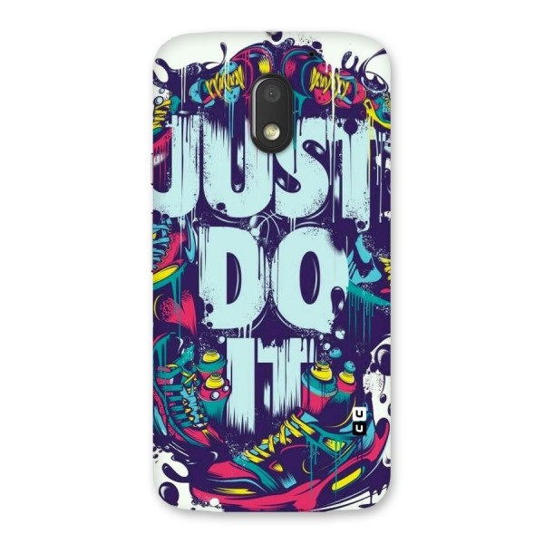 Do It Abstract Back Case for Moto E3 Power