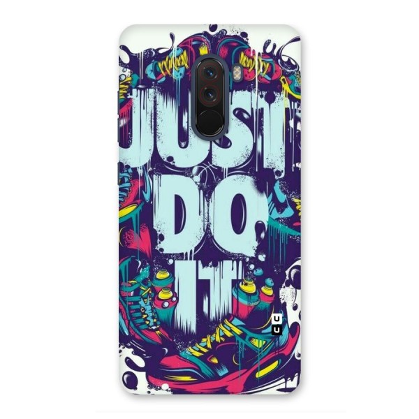 Do It Abstract Back Case for Poco F1