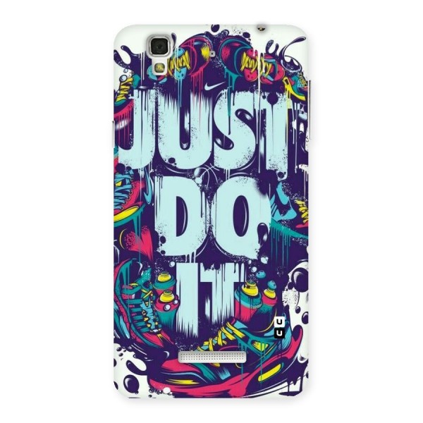 Do It Abstract Back Case for YU Yureka Plus