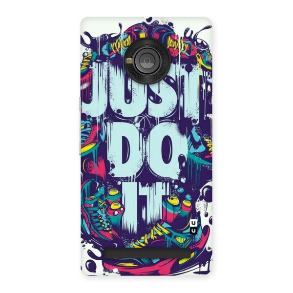 Do It Abstract Back Case for Yu Yunique