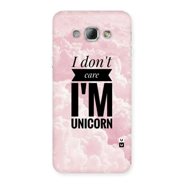 Dont Care Unicorn Back Case for Galaxy A8