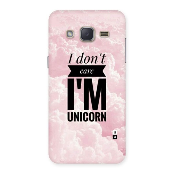 Dont Care Unicorn Back Case for Galaxy J2