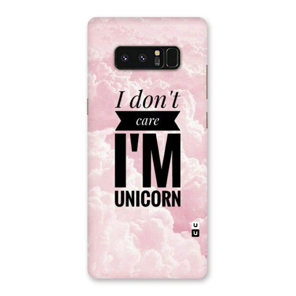 Dont Care Unicorn Back Case for Galaxy Note 8