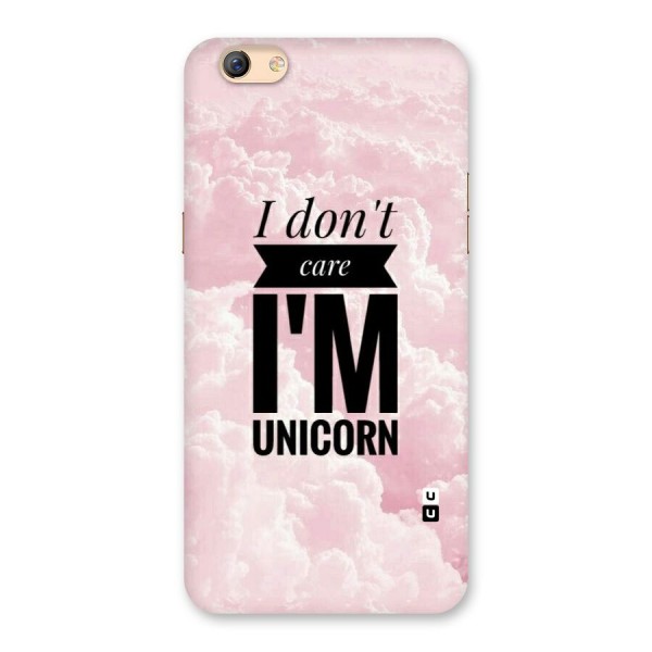 Dont Care Unicorn Back Case for Oppo F3 Plus
