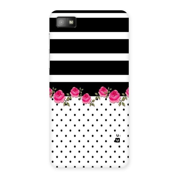 Dots Roses Stripes Back Case for Blackberry Z10