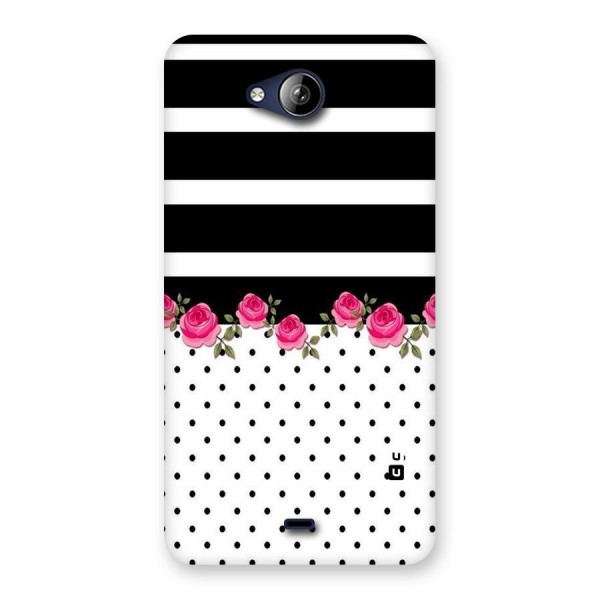 Dots Roses Stripes Back Case for Canvas Play Q355