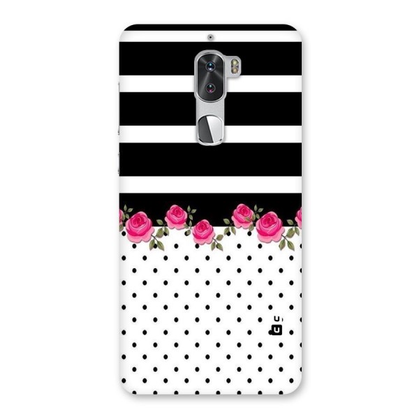 Dots Roses Stripes Back Case for Coolpad Cool 1