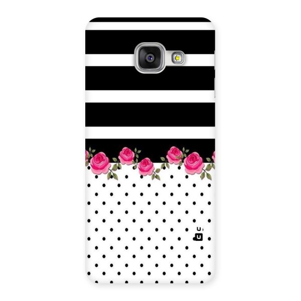 Dots Roses Stripes Back Case for Galaxy A3 2016