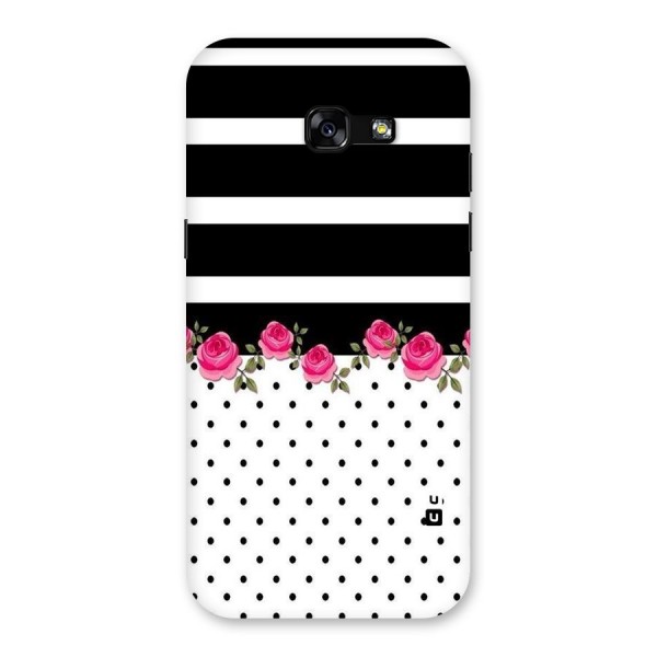 Dots Roses Stripes Back Case for Galaxy A5 2017