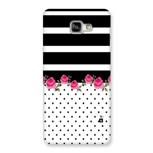 Dots Roses Stripes Back Case for Galaxy A9