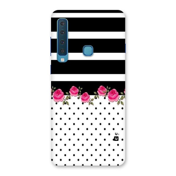 Dots Roses Stripes Back Case for Galaxy A9 (2018)