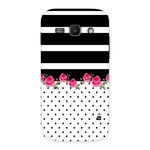 Dots Roses Stripes Back Case for Galaxy Ace 3
