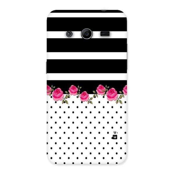 Dots Roses Stripes Back Case for Galaxy Core 2