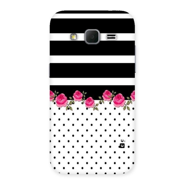 Dots Roses Stripes Back Case for Galaxy Core Prime