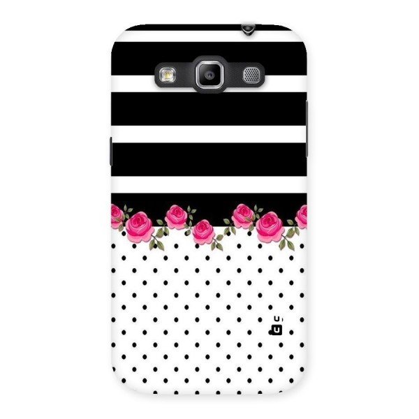 Dots Roses Stripes Back Case for Galaxy Grand Quattro