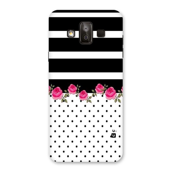 Dots Roses Stripes Back Case for Galaxy J7 Duo