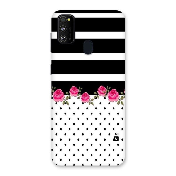 Dots Roses Stripes Back Case for Galaxy M30s