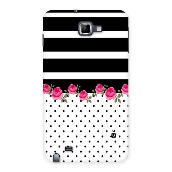 Dots Roses Stripes Back Case for Galaxy Note