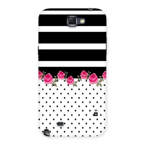 Dots Roses Stripes Back Case for Galaxy Note 2