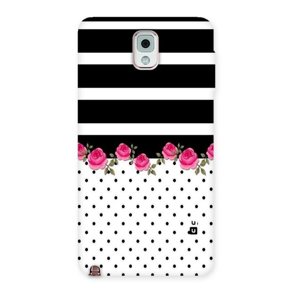 Dots Roses Stripes Back Case for Galaxy Note 3