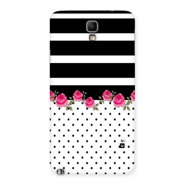 Dots Roses Stripes Back Case for Galaxy Note 3 Neo