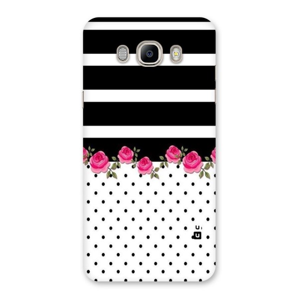 Dots Roses Stripes Back Case for Galaxy On8