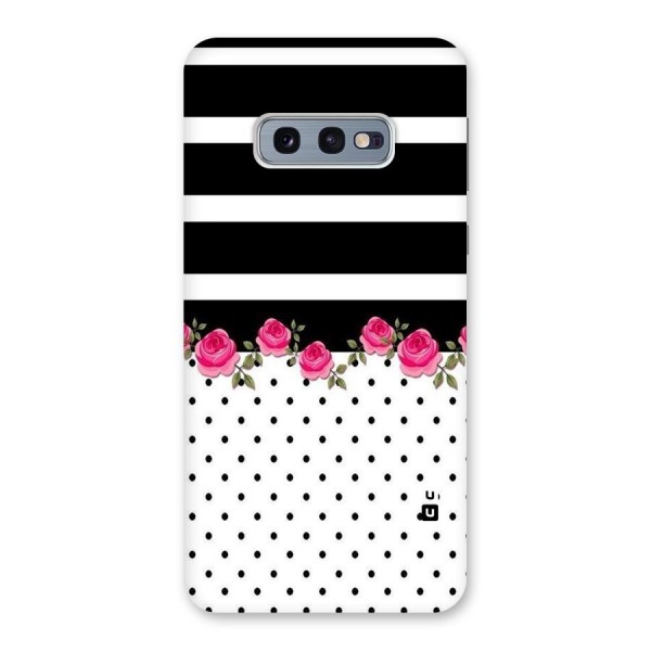 Dots Roses Stripes Back Case for Galaxy S10e