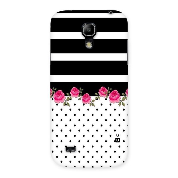 Dots Roses Stripes Back Case for Galaxy S4 Mini