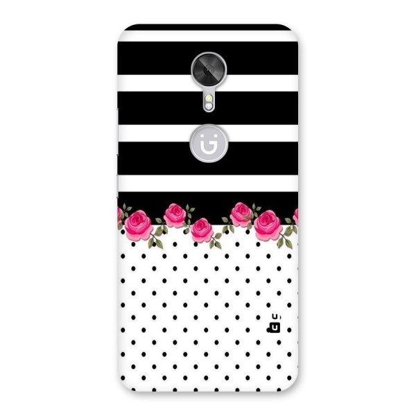 Dots Roses Stripes Back Case for Gionee A1
