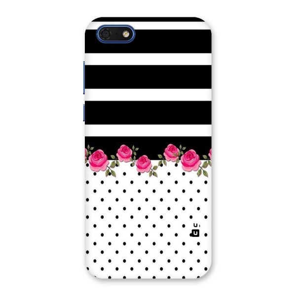 Dots Roses Stripes Back Case for Honor 7s