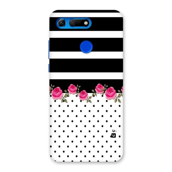 Dots Roses Stripes Back Case for Honor View 20