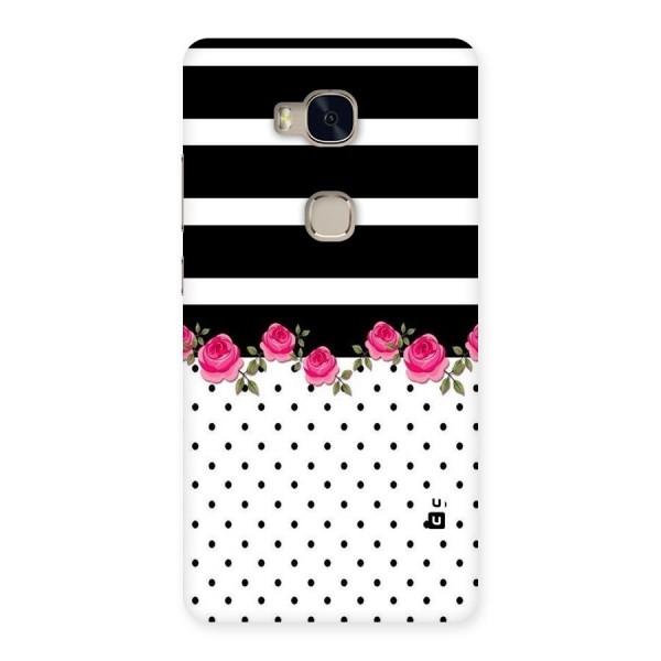 Dots Roses Stripes Back Case for Huawei Honor 5X