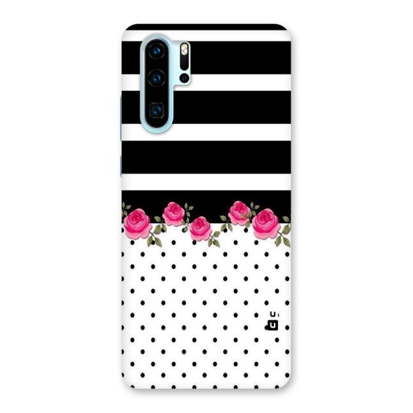 Dots Roses Stripes Back Case for Huawei P30 Pro