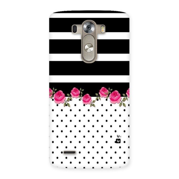 Dots Roses Stripes Back Case for LG G3