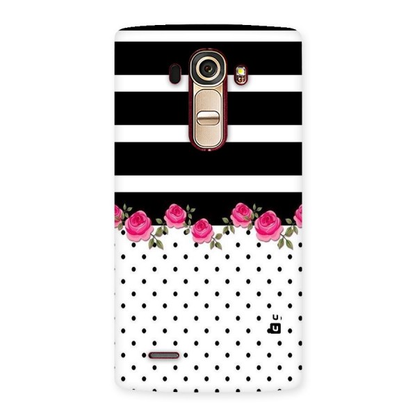 Dots Roses Stripes Back Case for LG G4