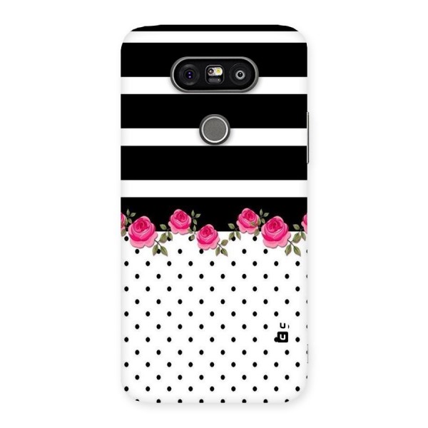 Dots Roses Stripes Back Case for LG G5