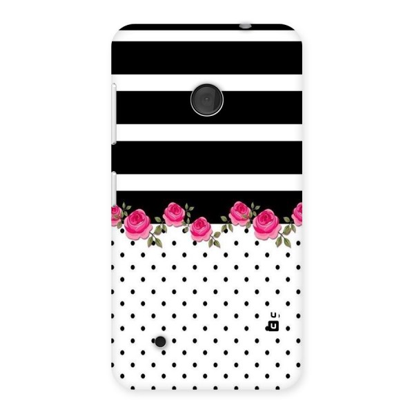 Dots Roses Stripes Back Case for Lumia 530