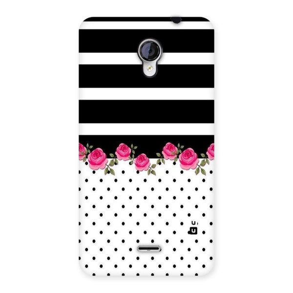 Dots Roses Stripes Back Case for Micromax Unite 2 A106