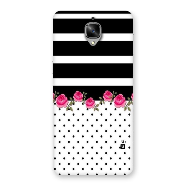 Dots Roses Stripes Back Case for OnePlus 3T