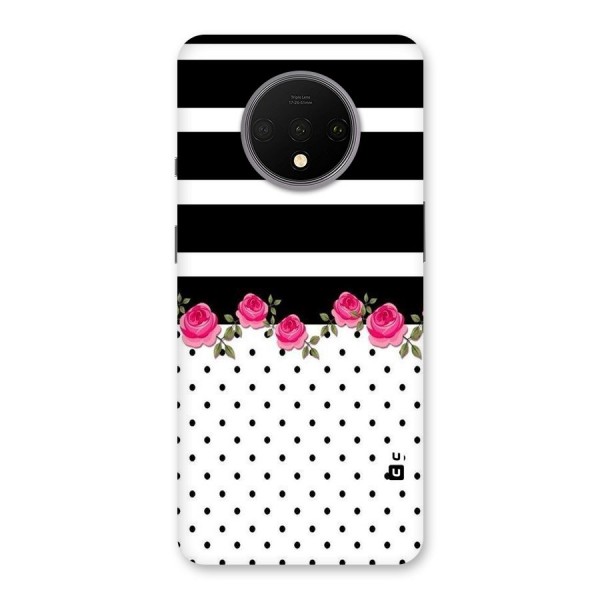 Dots Roses Stripes Back Case for OnePlus 7T