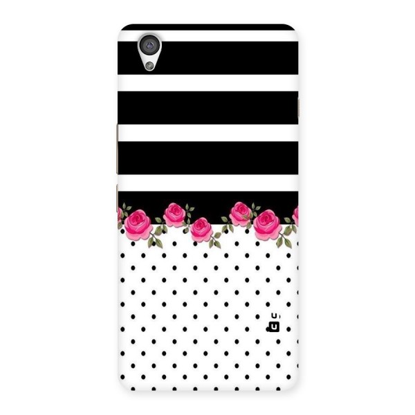 Dots Roses Stripes Back Case for OnePlus X