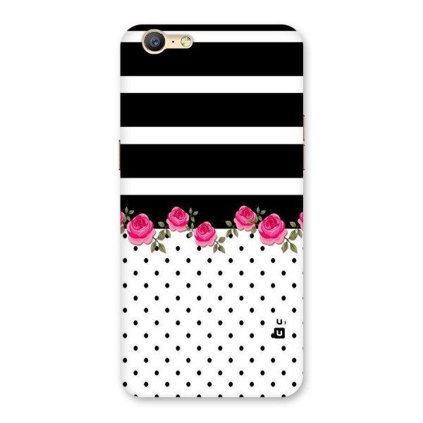 Dots Roses Stripes Back Case for Oppo A39