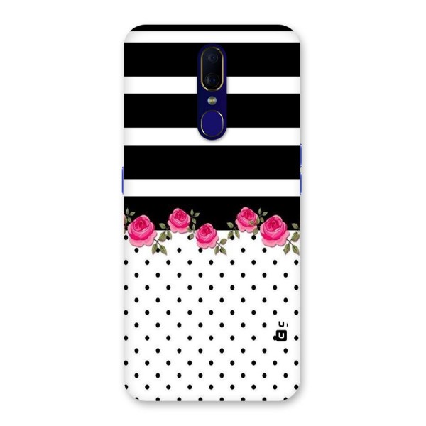 Dots Roses Stripes Back Case for Oppo A9