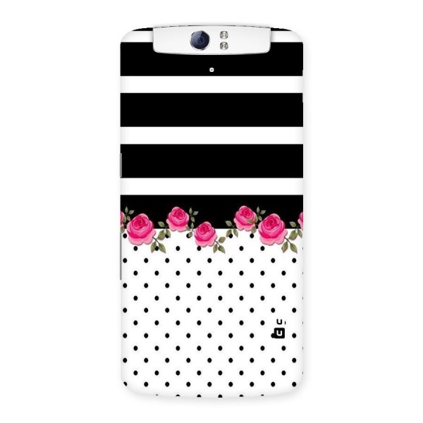 Dots Roses Stripes Back Case for Oppo N1