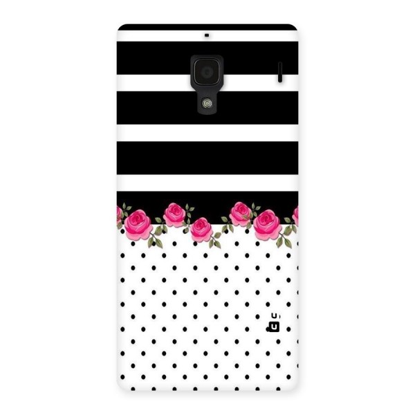 Dots Roses Stripes Back Case for Redmi 1S