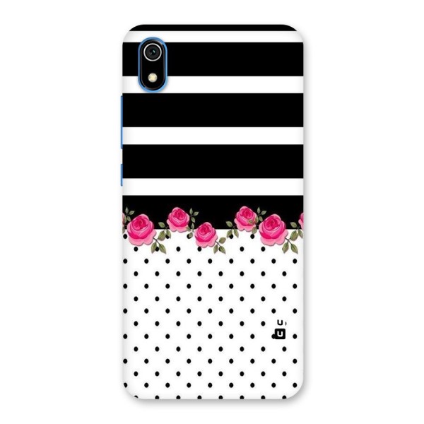 Dots Roses Stripes Back Case for Redmi 7A