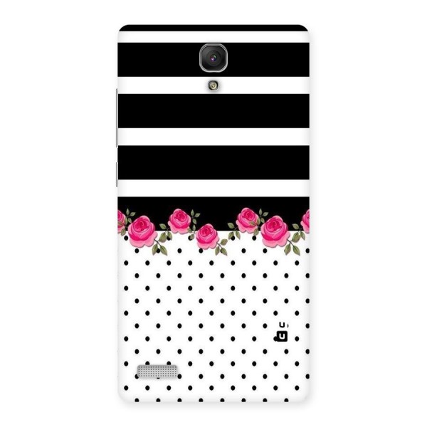 Dots Roses Stripes Back Case for Redmi Note