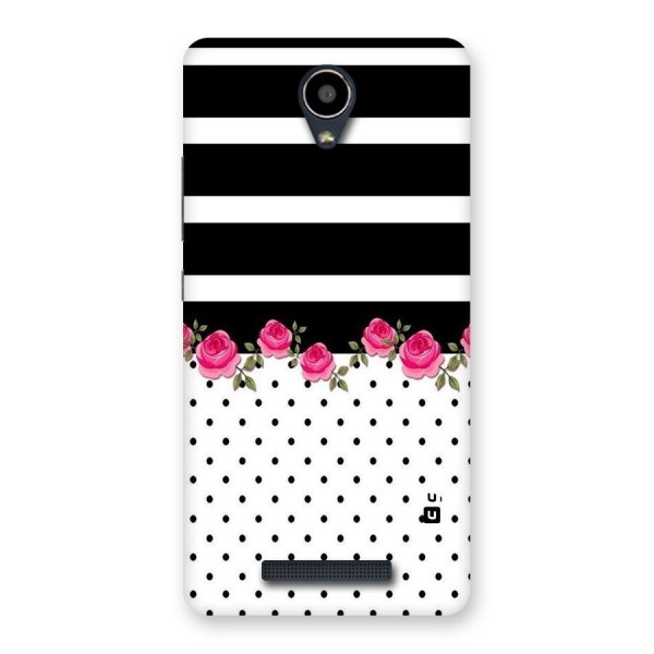 Dots Roses Stripes Back Case for Redmi Note 2