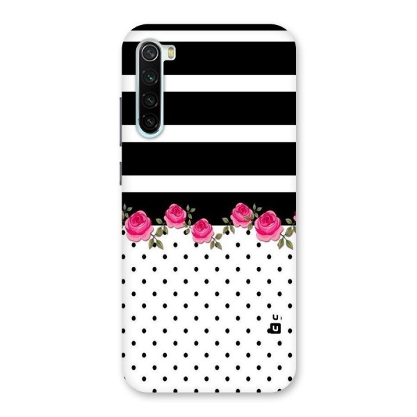 Dots Roses Stripes Back Case for Redmi Note 8